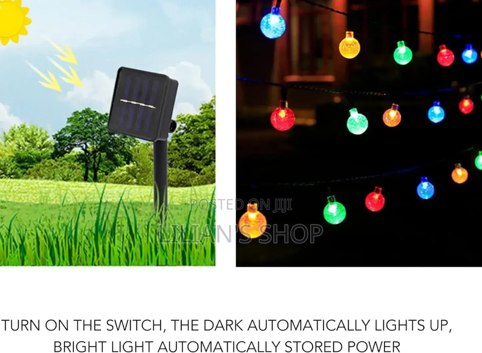 Outdoor Solar String Lights, Leds With 8 Lighting Modes