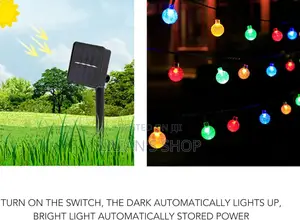 Outdoor Solar String Lights, Leds With 8 Lighting Modes