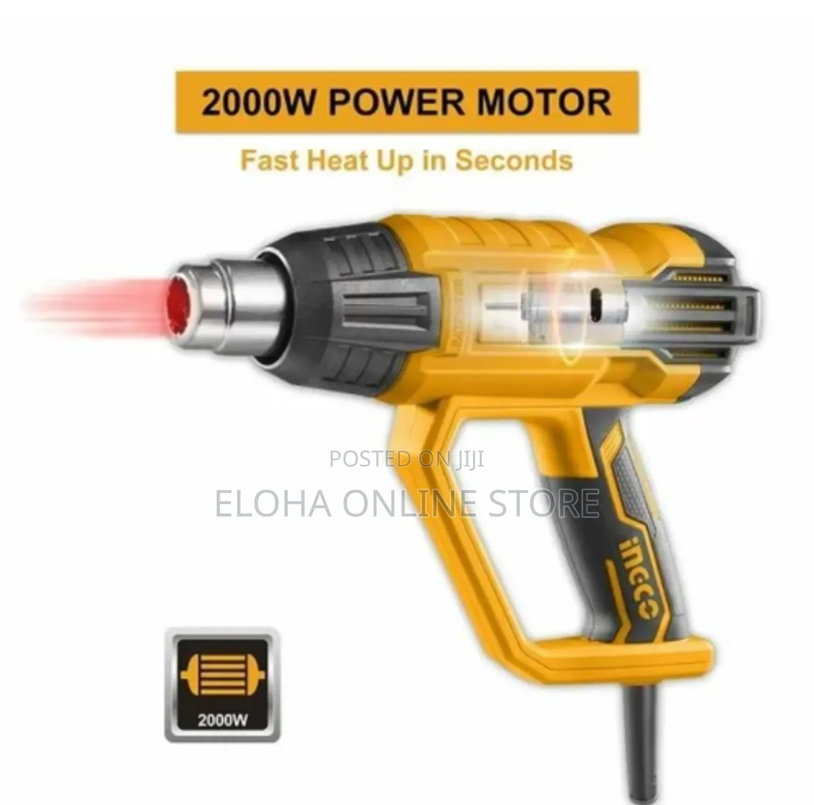 Heavy Duty Ingco Heat Gun 2000w