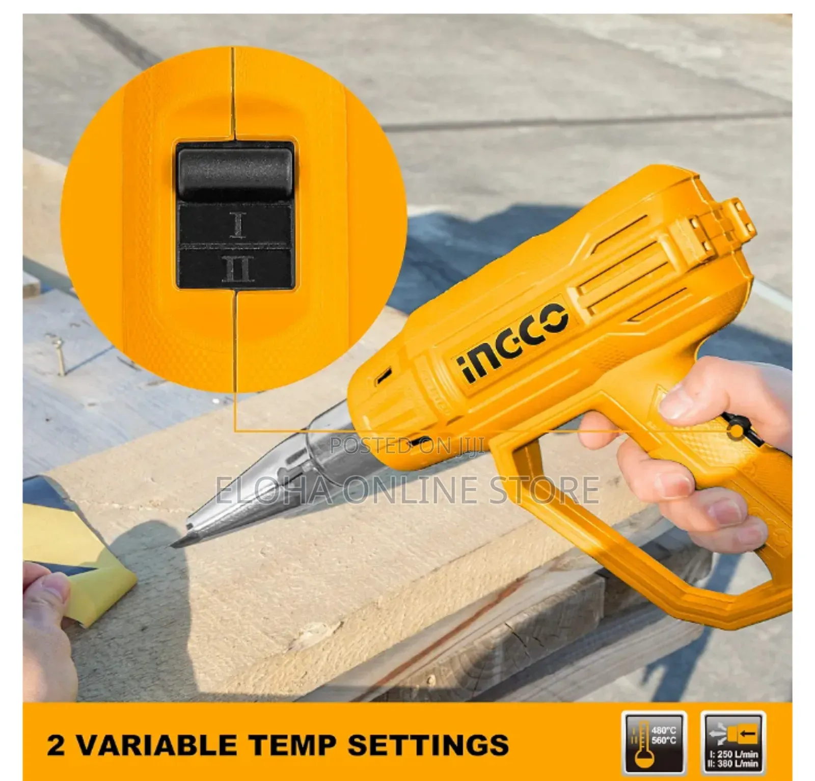 Heavy Duty Ingco Heat Gun 2000w