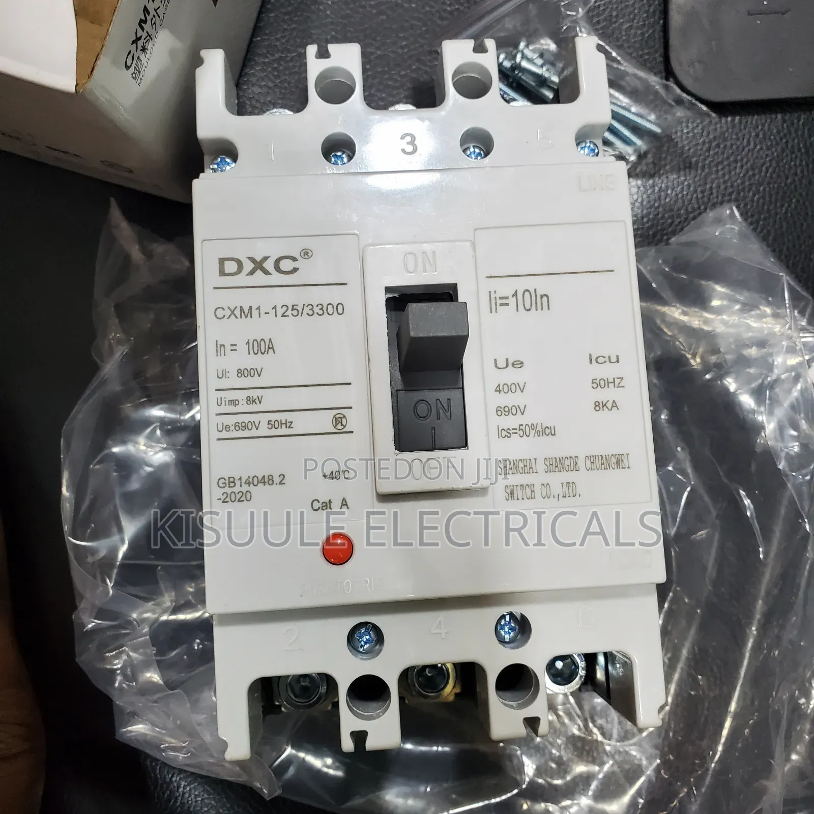 McCb Circuit Breaker 400a,63a 100a, 250a 4pole, 3pole 3phase