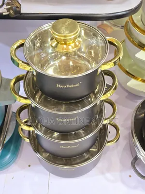 4-Pieces Haus Roland Stainless Steel Cookware.