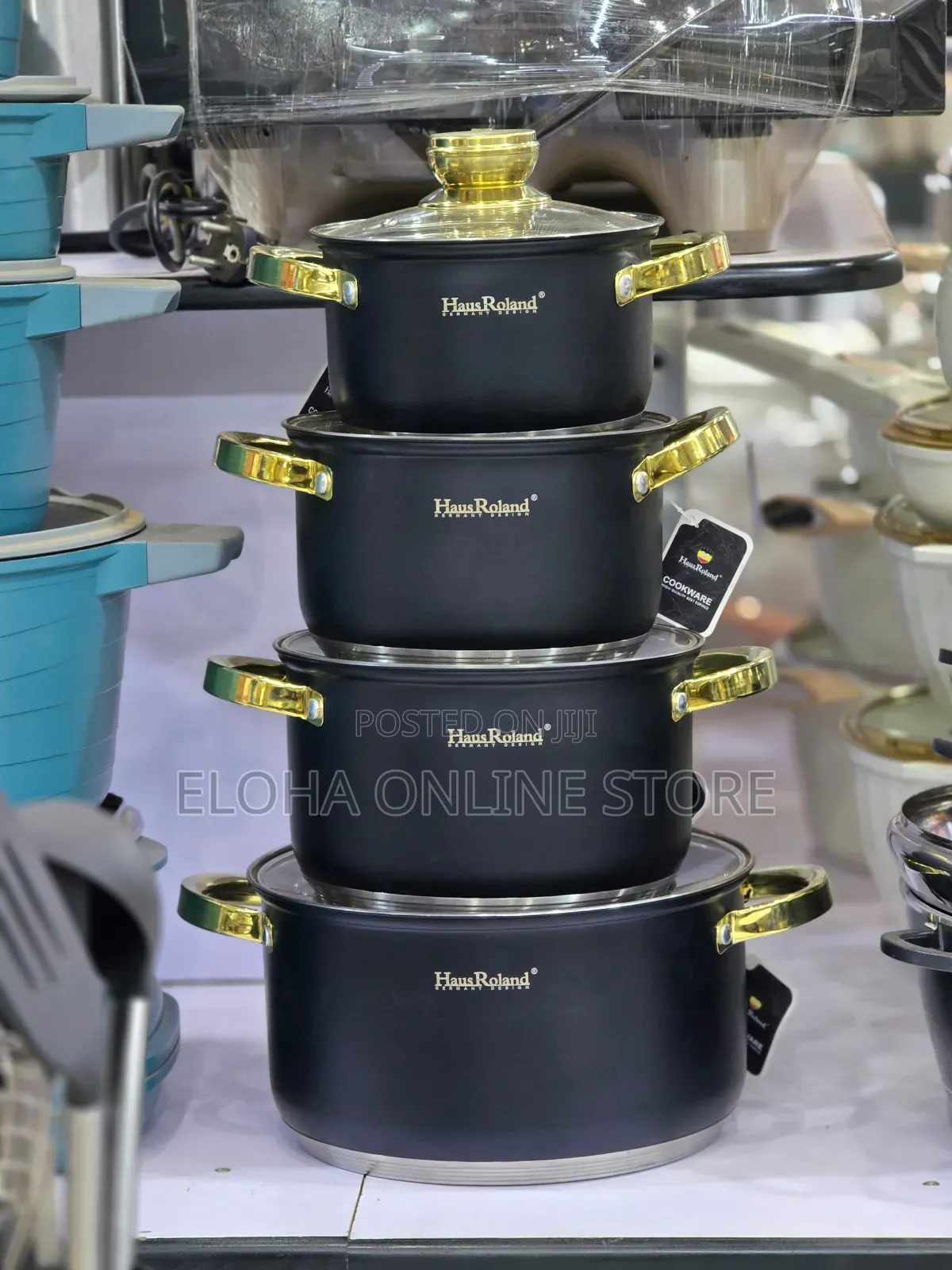 4-Pieces Haus Roland Stainless Steel Cookware.