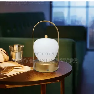 Portable Led Table Lamp With Iron Handle Touch Control