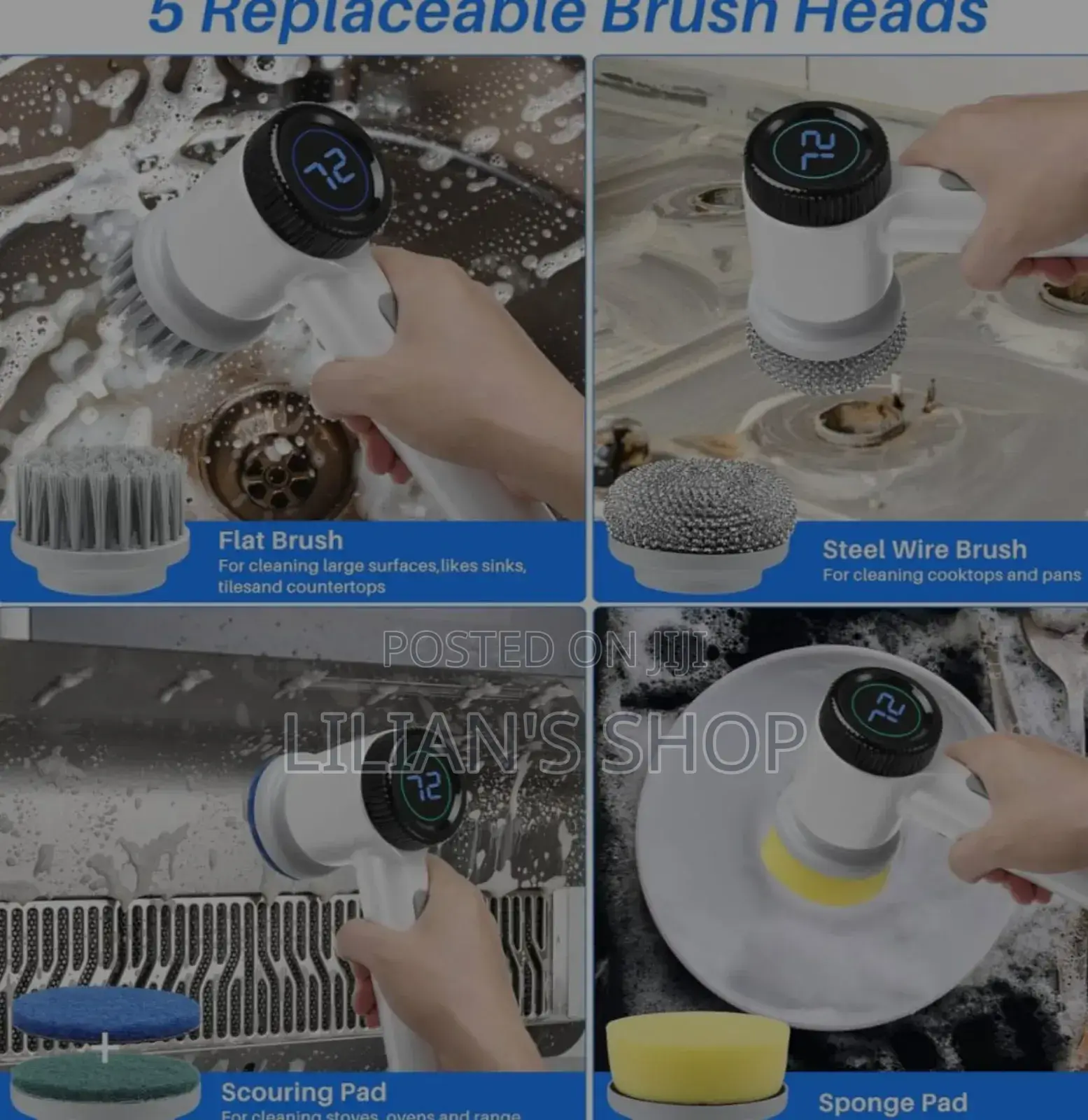 5 In1 Electric Cleaning Brush