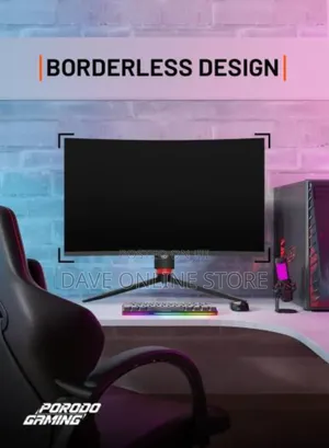 Porodo 27" Curved Gaming Monitor With 240hz Refresh Rate