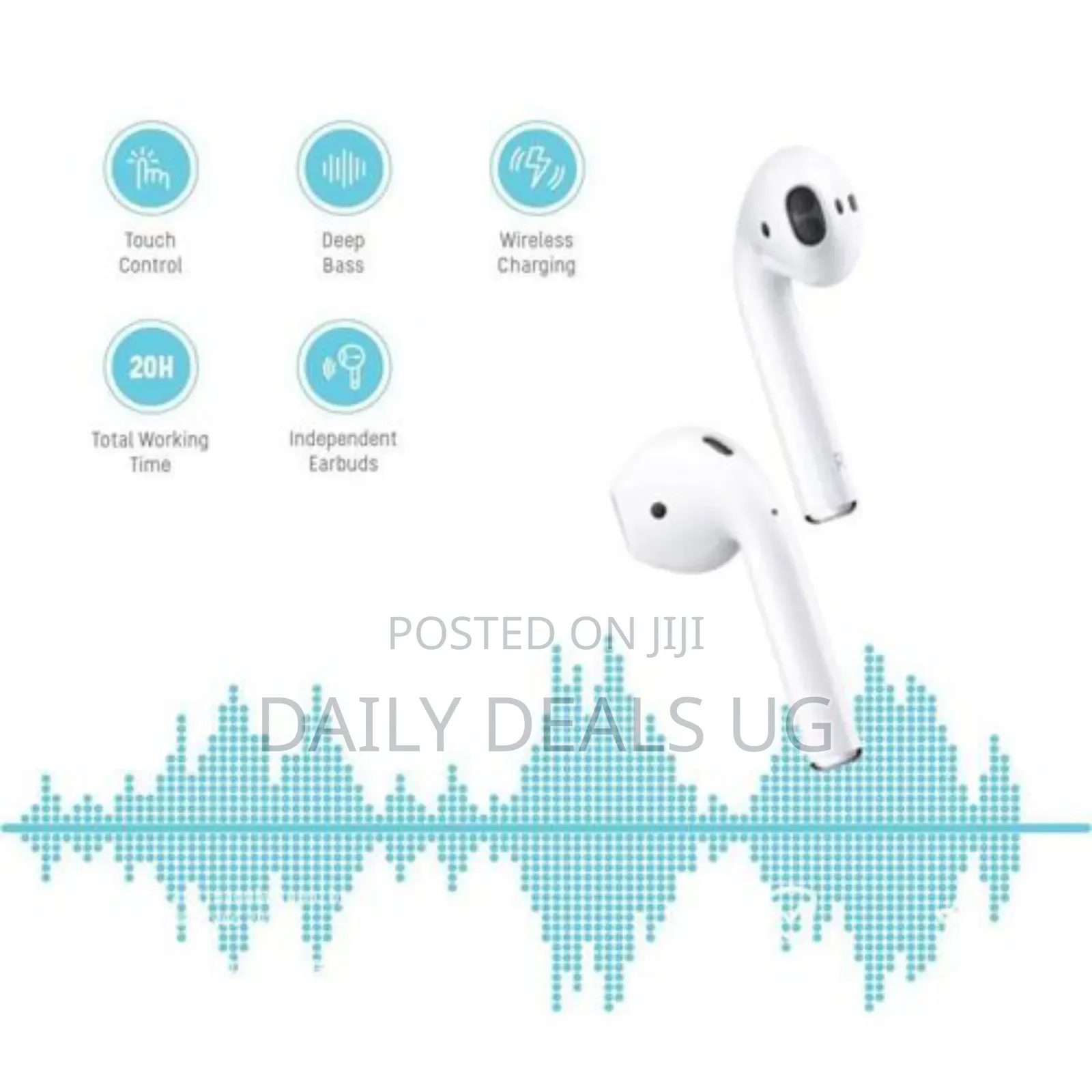 Porodo Blue Deep Bass Wireless Earbuds Pro 2