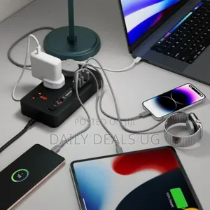 Porodo Multi-Port Power Hub 4 Usb-a/Usb-C Black