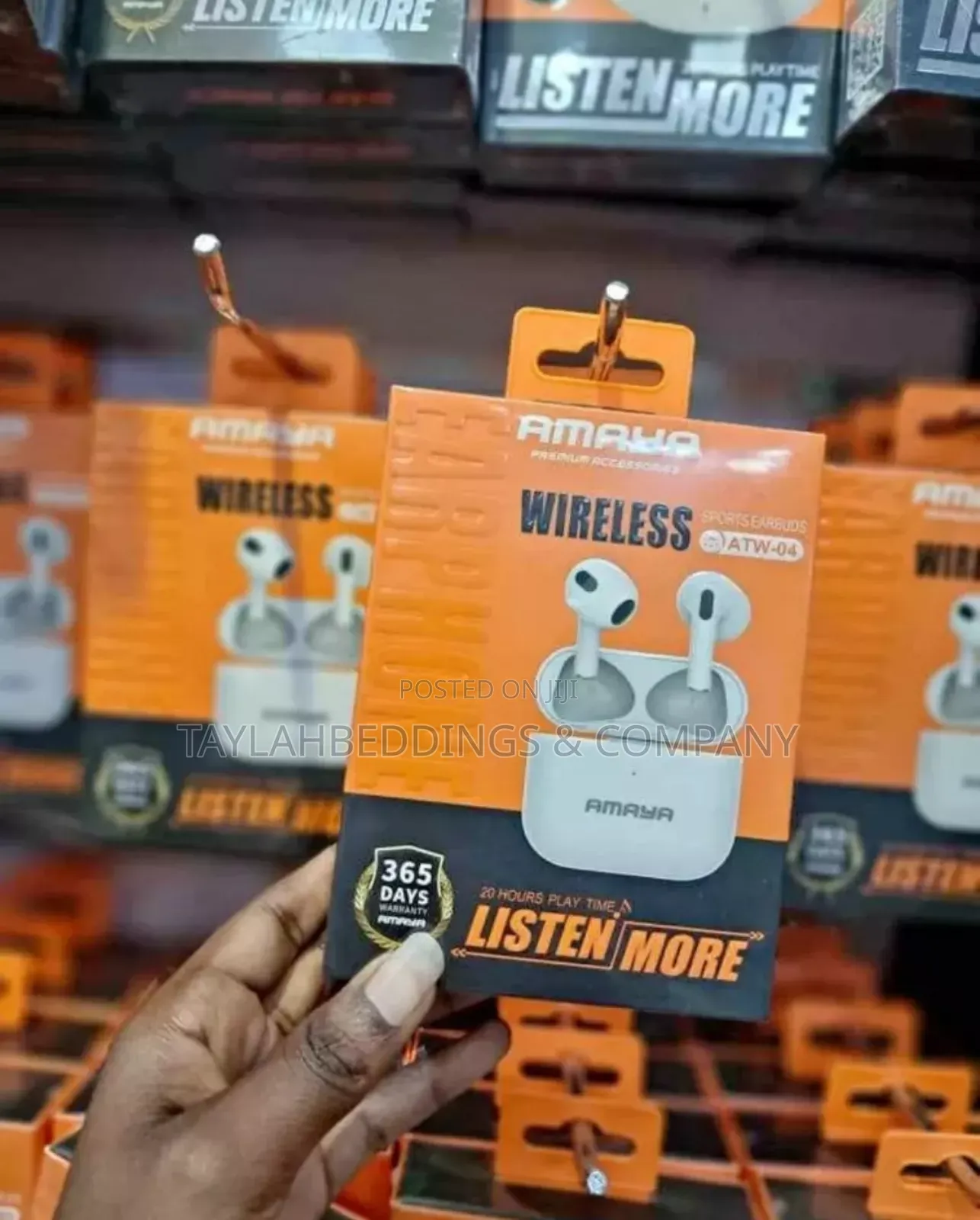Amaya Wireless Sports Earbuds 20 Hours Play Time