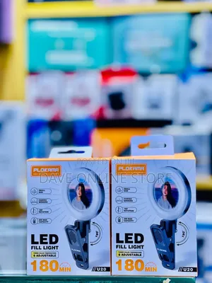 Plokama U20 Led Mini Mirror Clip Selfie Ring Light