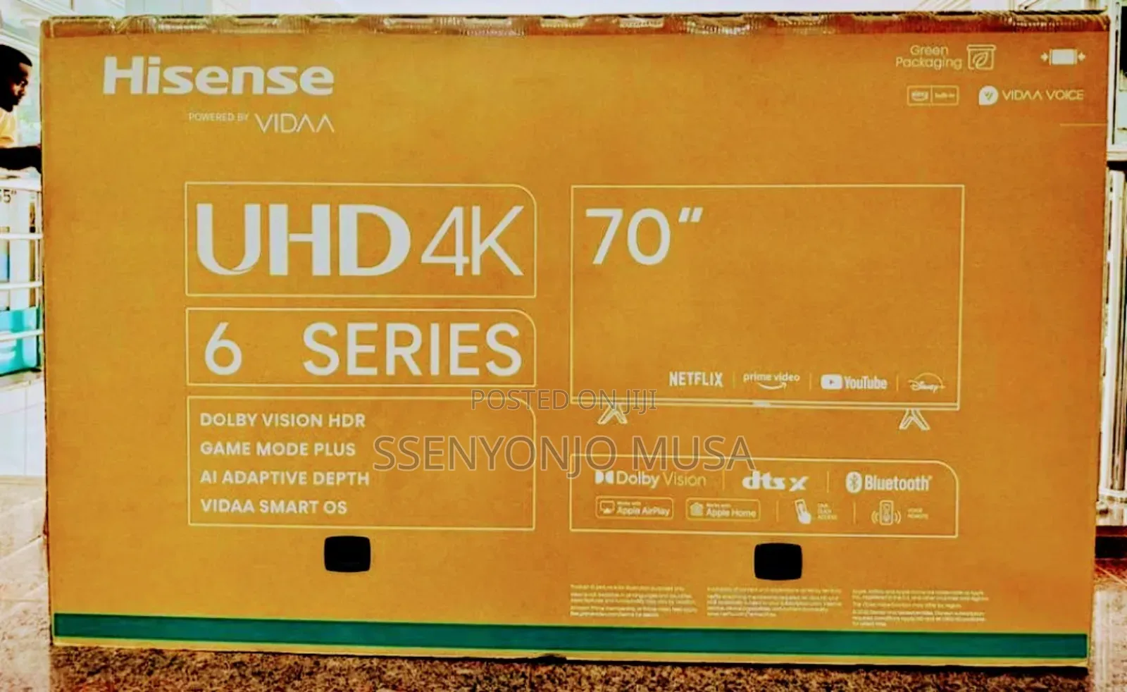 Hisense 70-Inch Ultra Hd Smart Led Tv (A6 Series, 70a6hs)