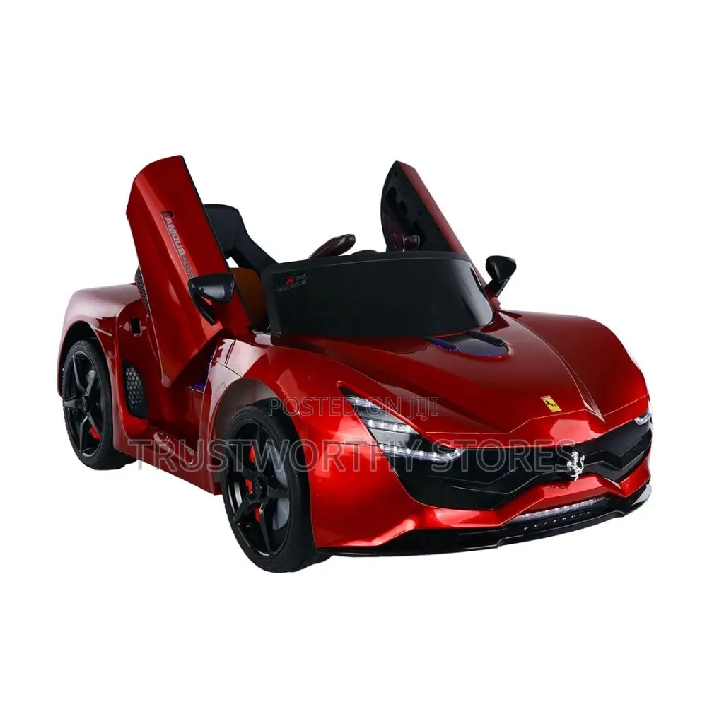 Child's Electric Ride-on Car Modeled After Ferrari Sport Car