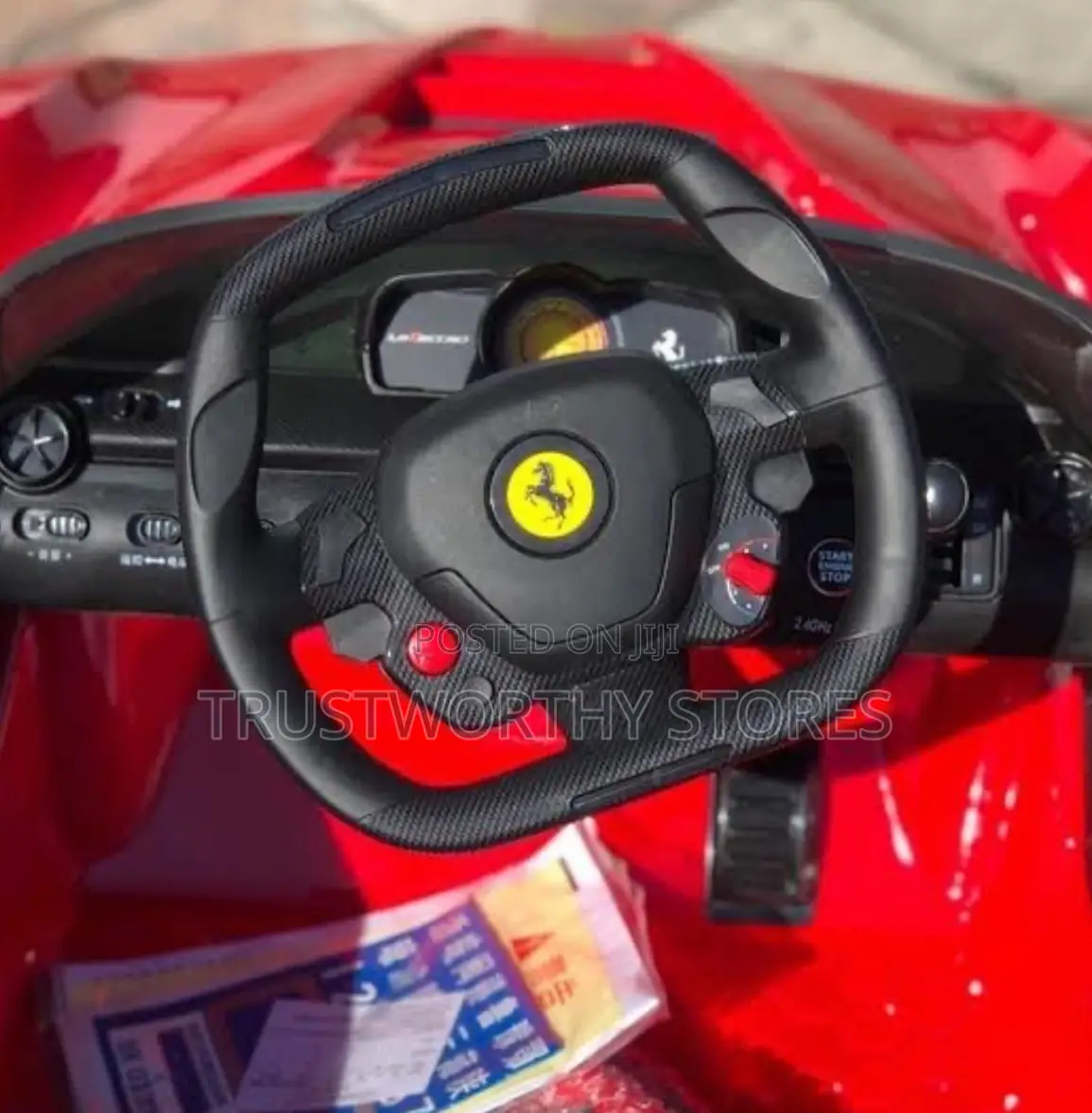 Child's Electric Ride-on Car Modeled After Ferrari Sport Car
