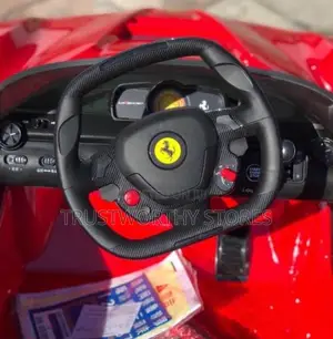 Child's Electric Ride-on Car Modeled After Ferrari Sport Car