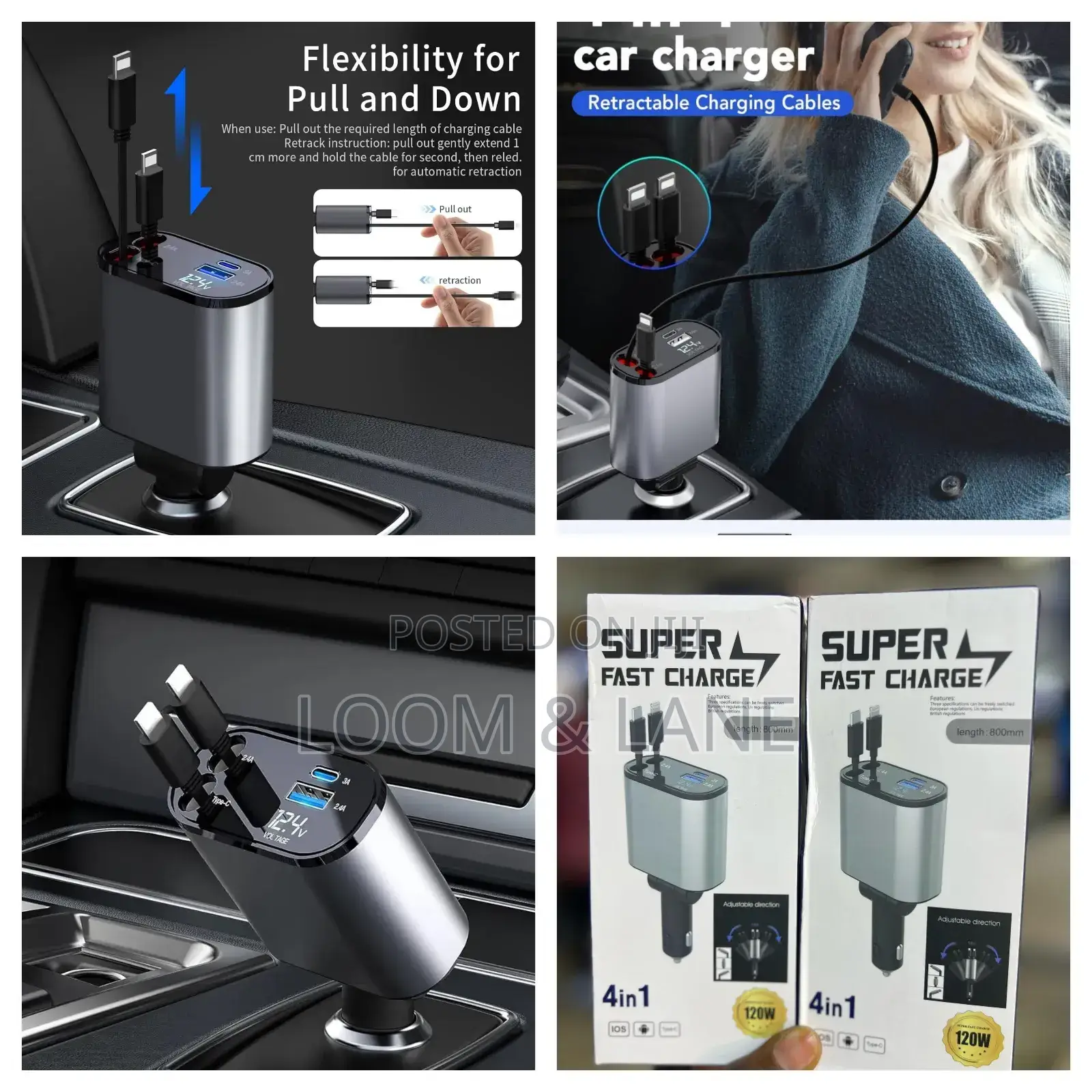 Super Fast Car Charger 120w