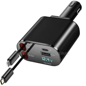 Car Phone Charger Super Fast Charge" 4-in-1 Car Charger