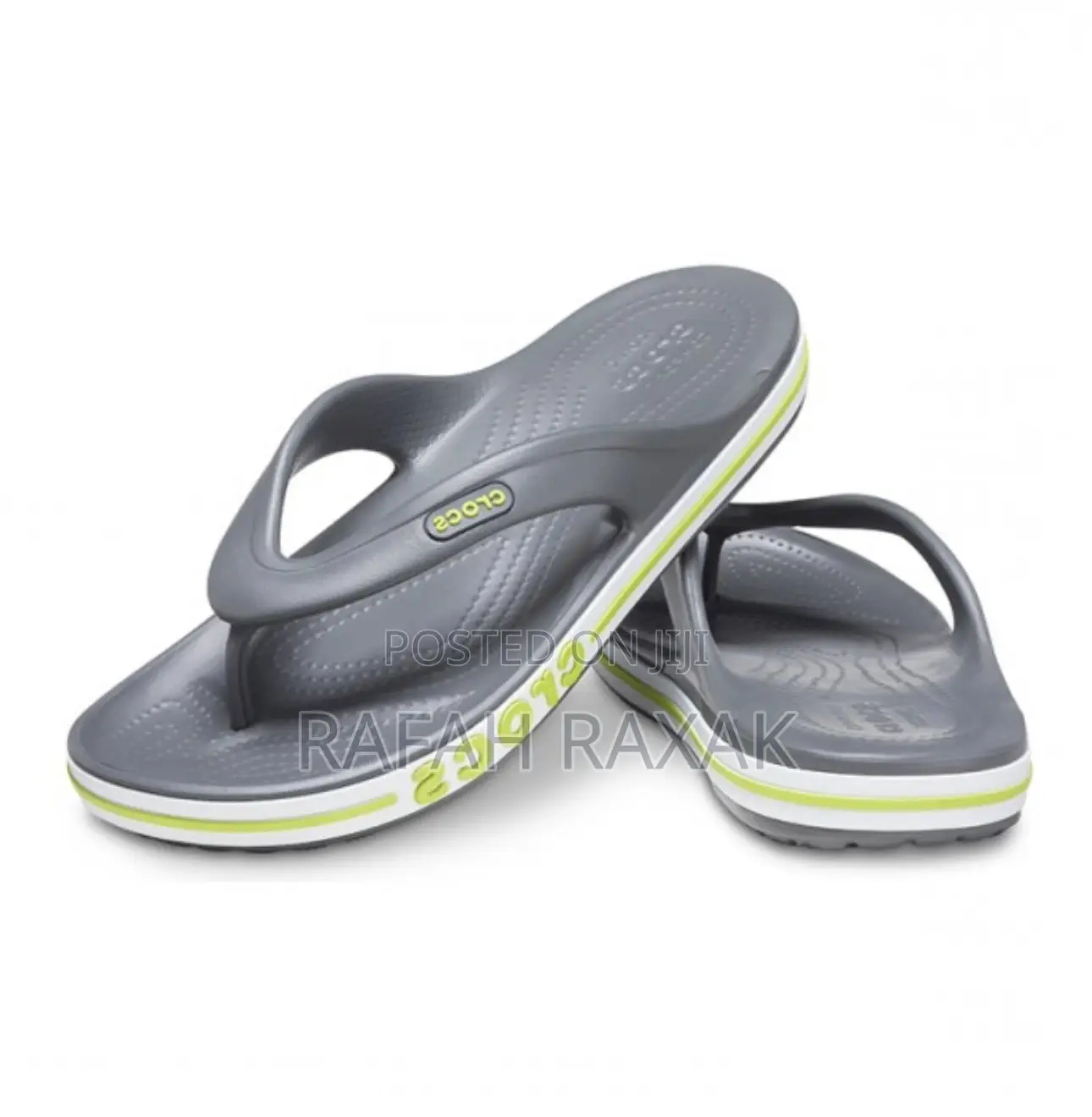 Original Gray Crocs Flip Flops Rubber Sandals