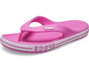 Original Hot Pink Women’S Crocs Flip Flops Rubber Sandals