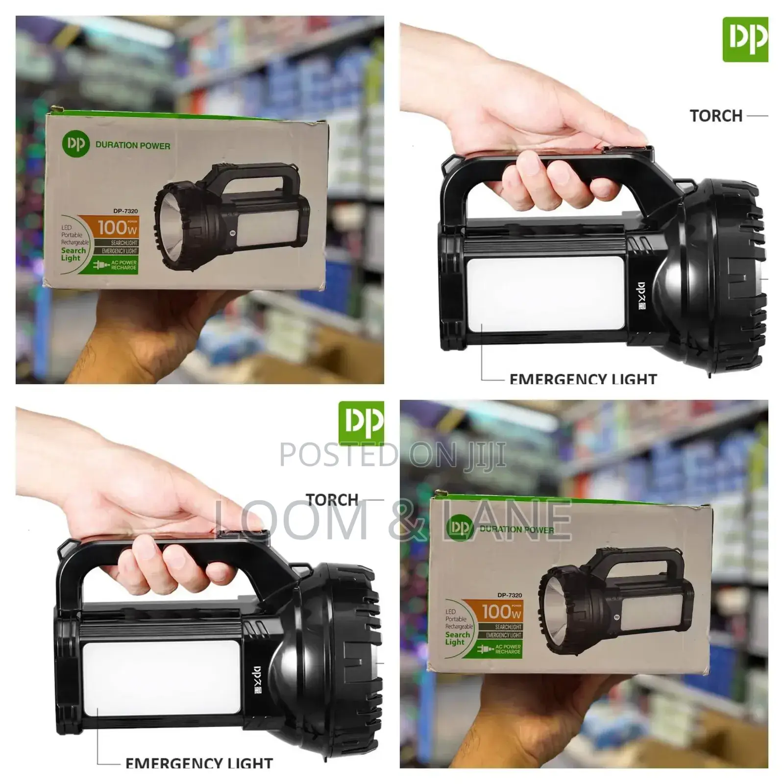 Dp Light 100w High Power Rechargeable Search Light
