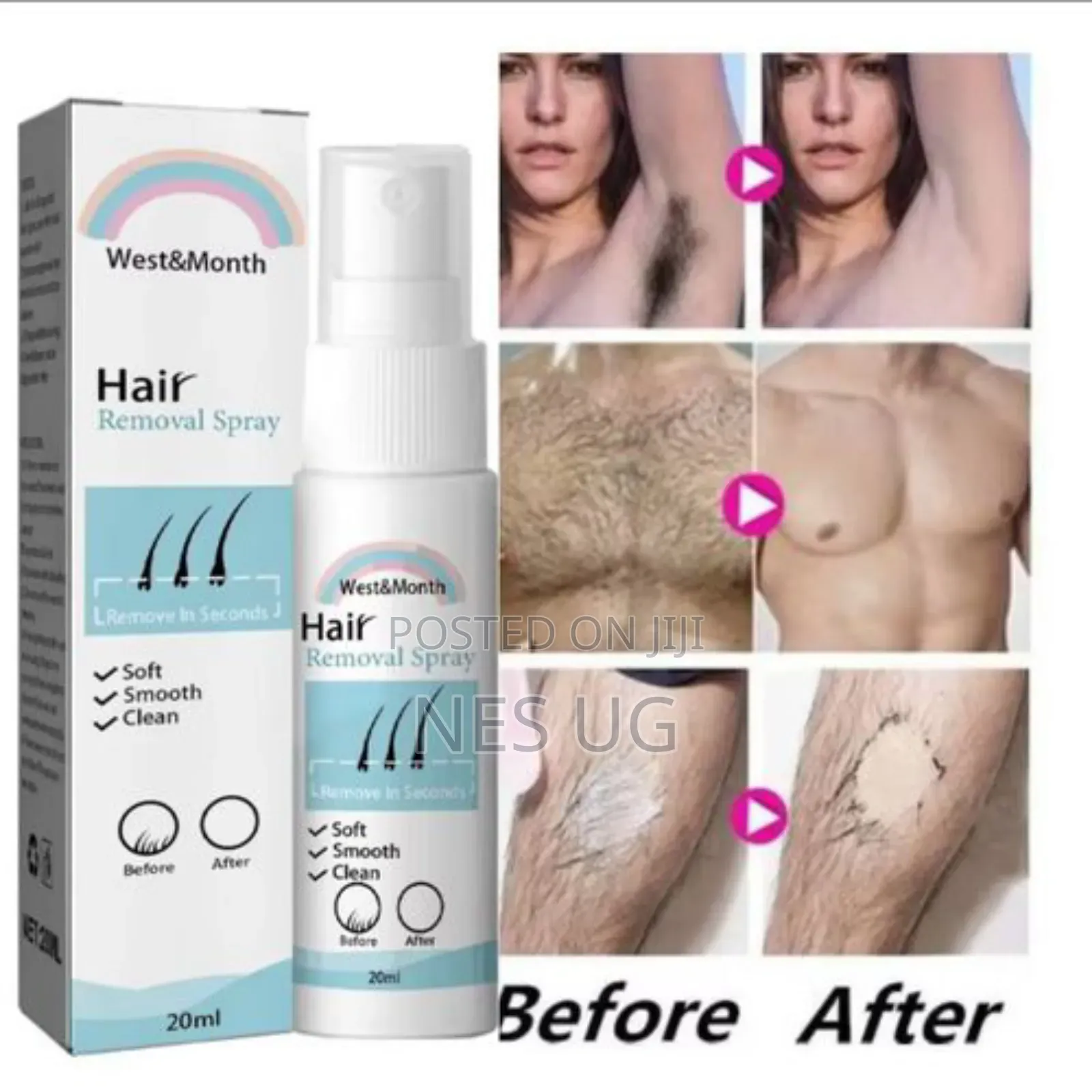 Hair Removal Spray Powerful Epilator Cream Painless Hair