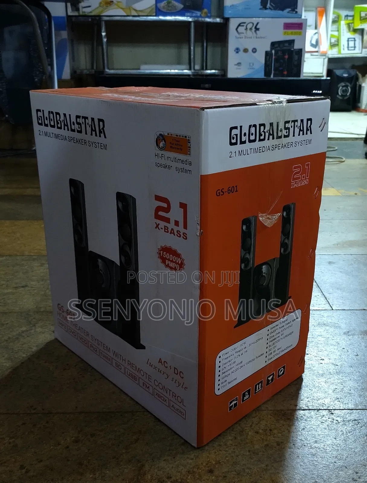 Globalstar 2.1 Multimedia Speaker System - Gs-601, 60w