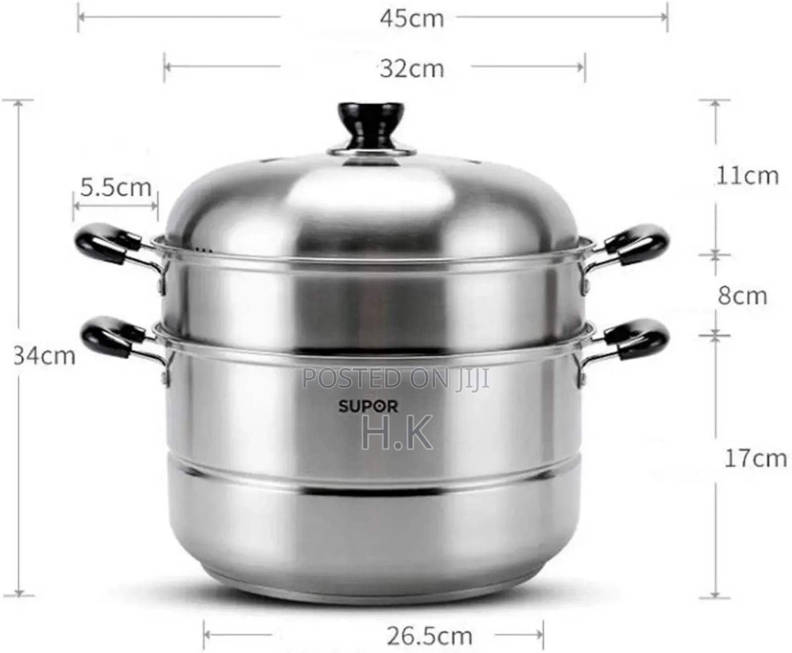 30cm Stainless Steel Multi-Purpose Steamer