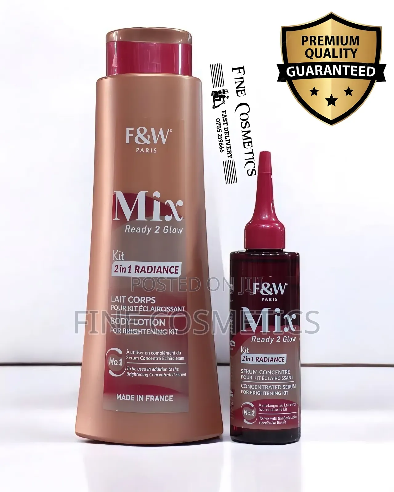New Fair and White 2in1 Kit Ready 2 Glow Radiance Mix Lotion