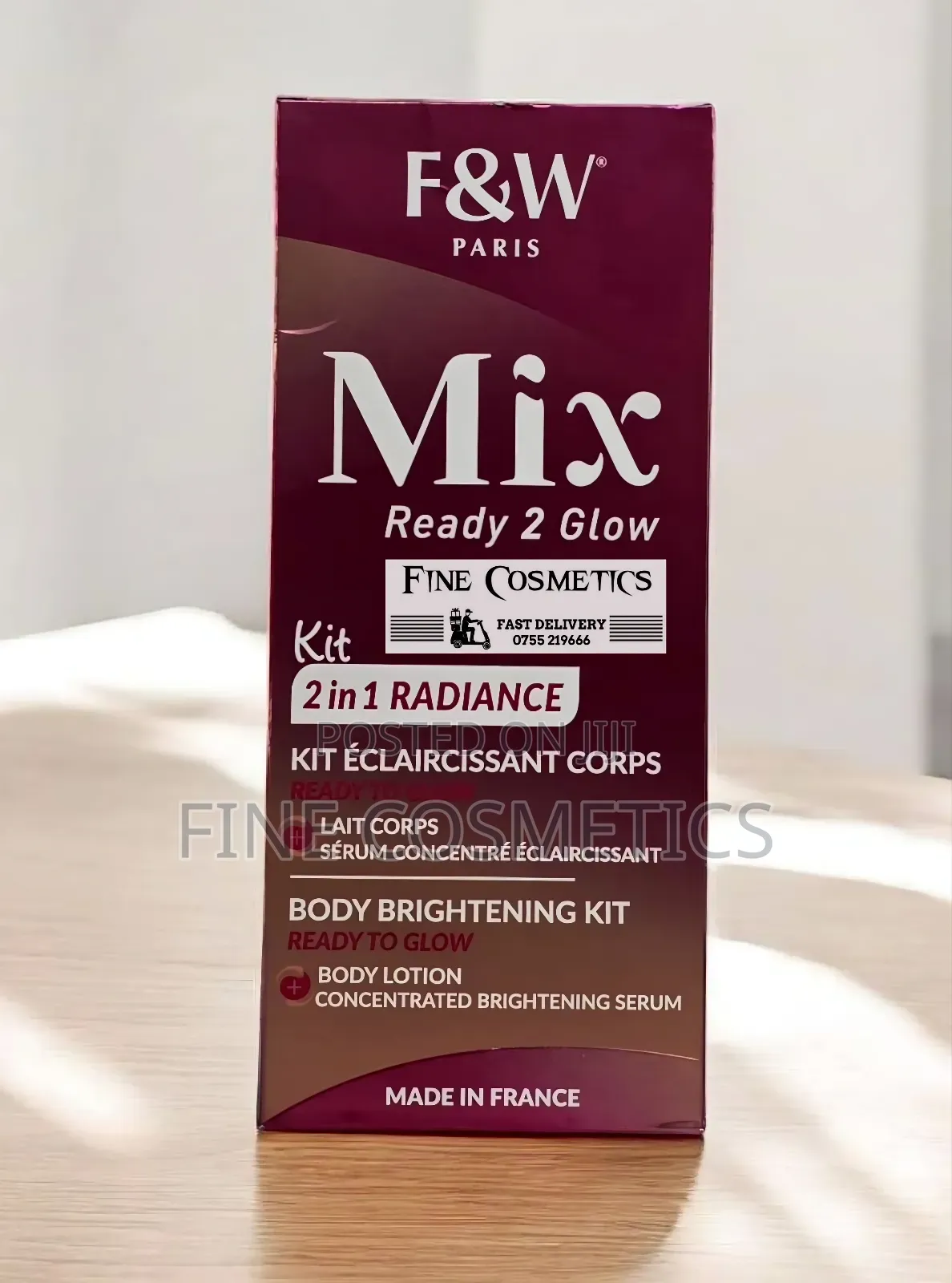 New Fair and White 2in1 Kit Ready 2 Glow Radiance Mix Lotion