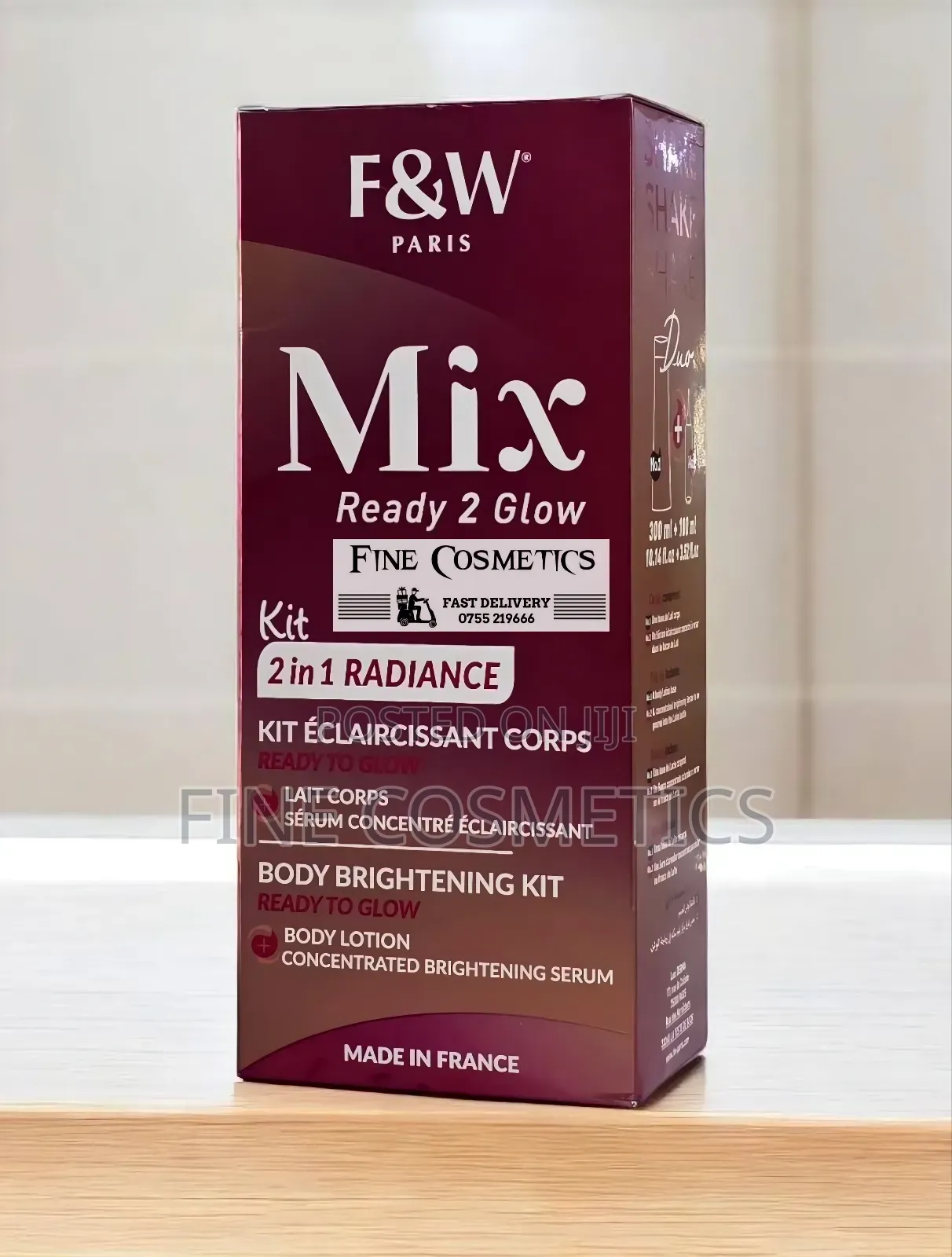 New Fair and White 2in1 Kit Ready 2 Glow Radiance Mix Lotion