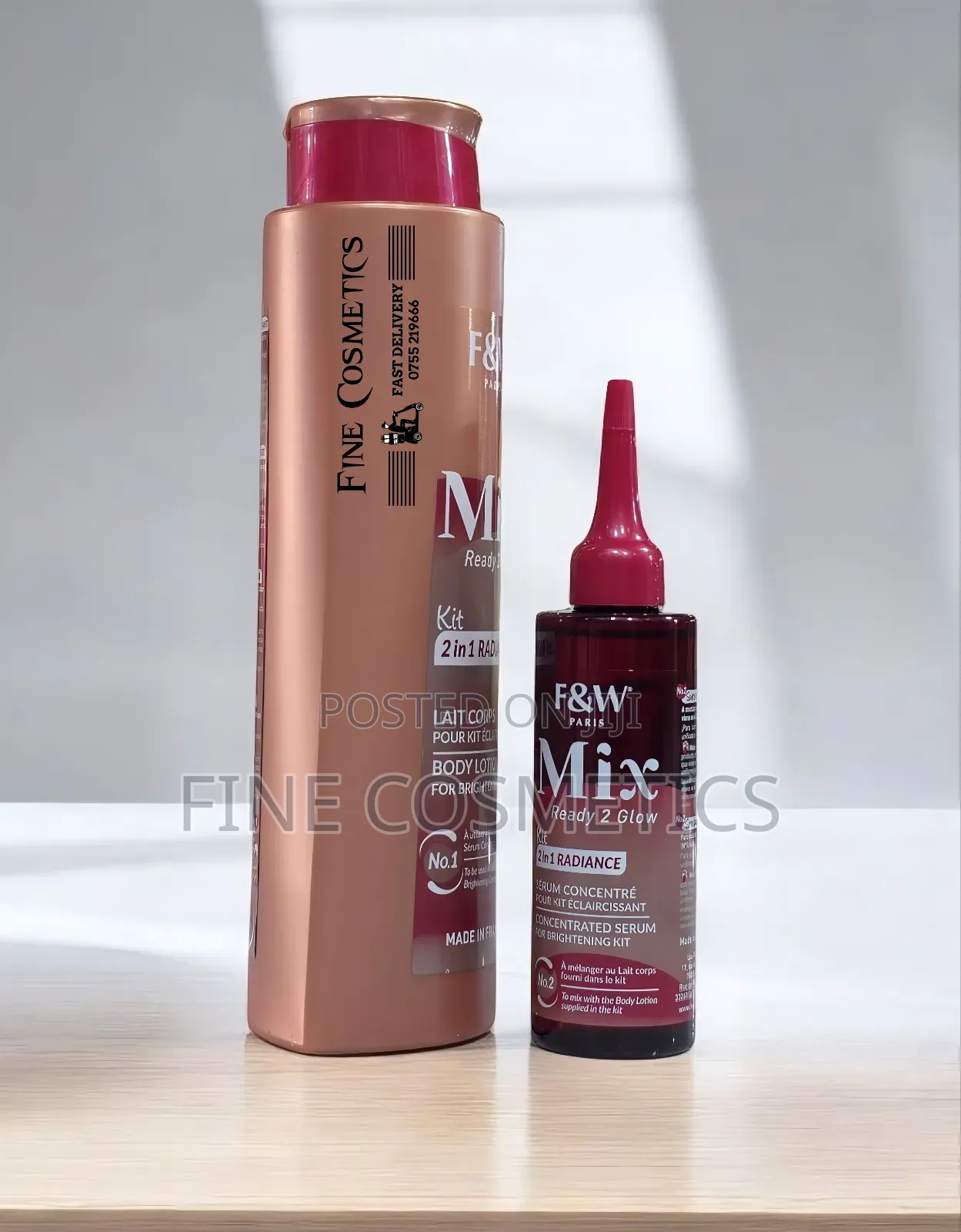 New Fair and White 2in1 Kit Ready 2 Glow Radiance Mix Lotion
