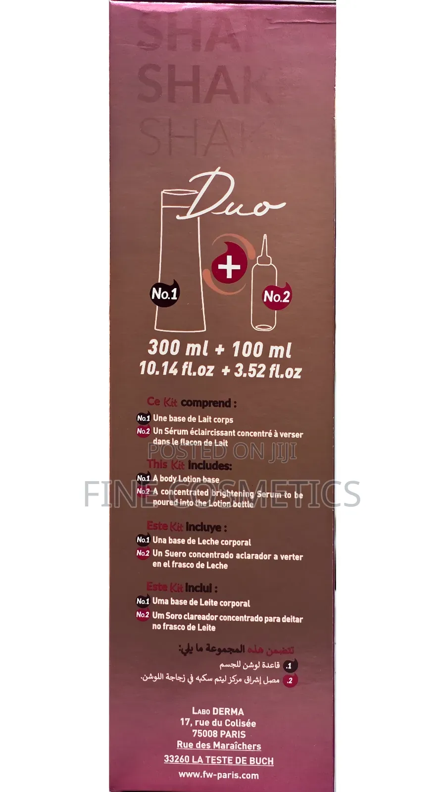 New Fair and White 2in1 Kit Ready 2 Glow Radiance Mix Lotion