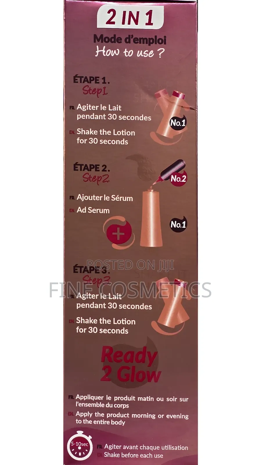 New Fair and White 2in1 Kit Ready 2 Glow Radiance Mix Lotion