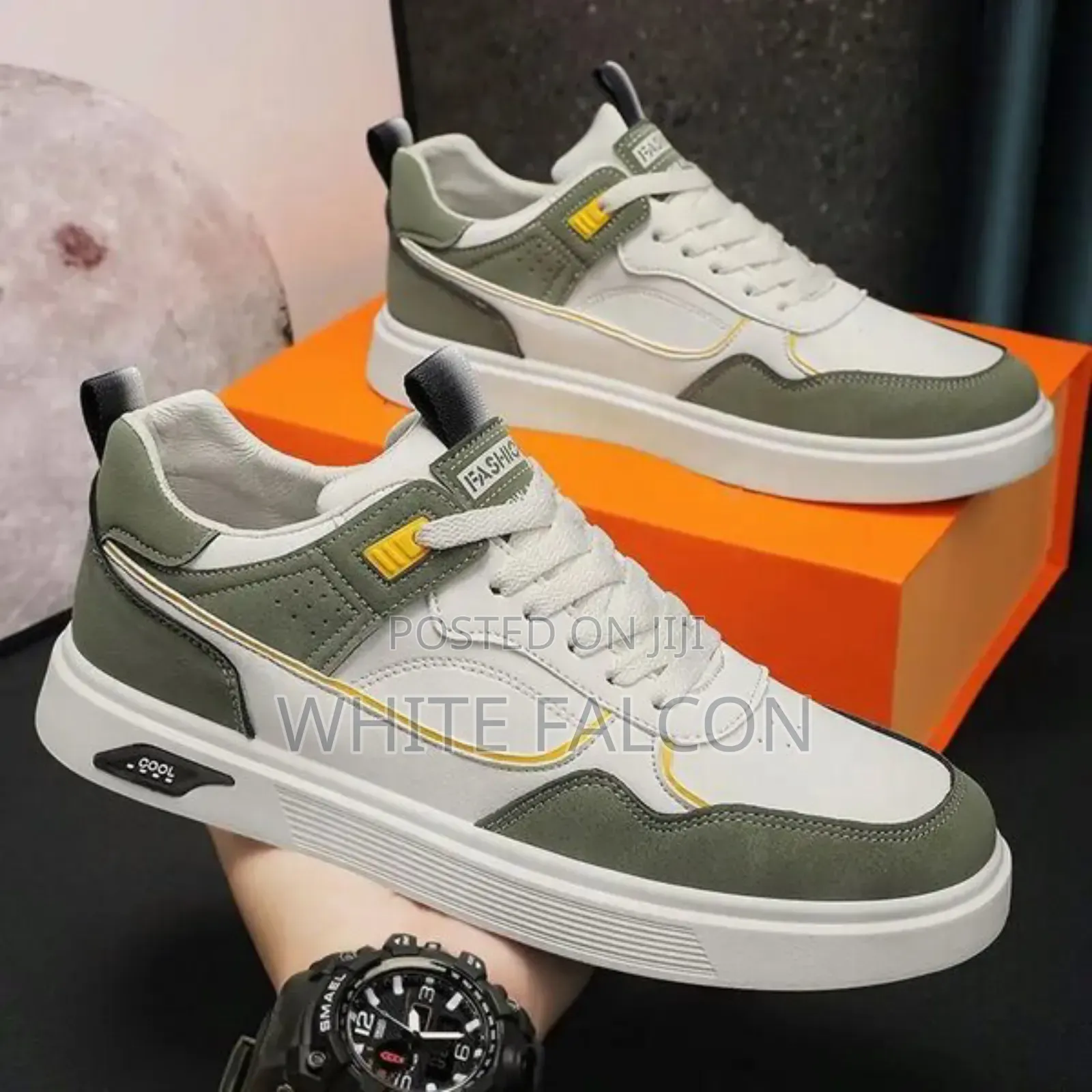 Unisex Cool Sneakers-Sage Green