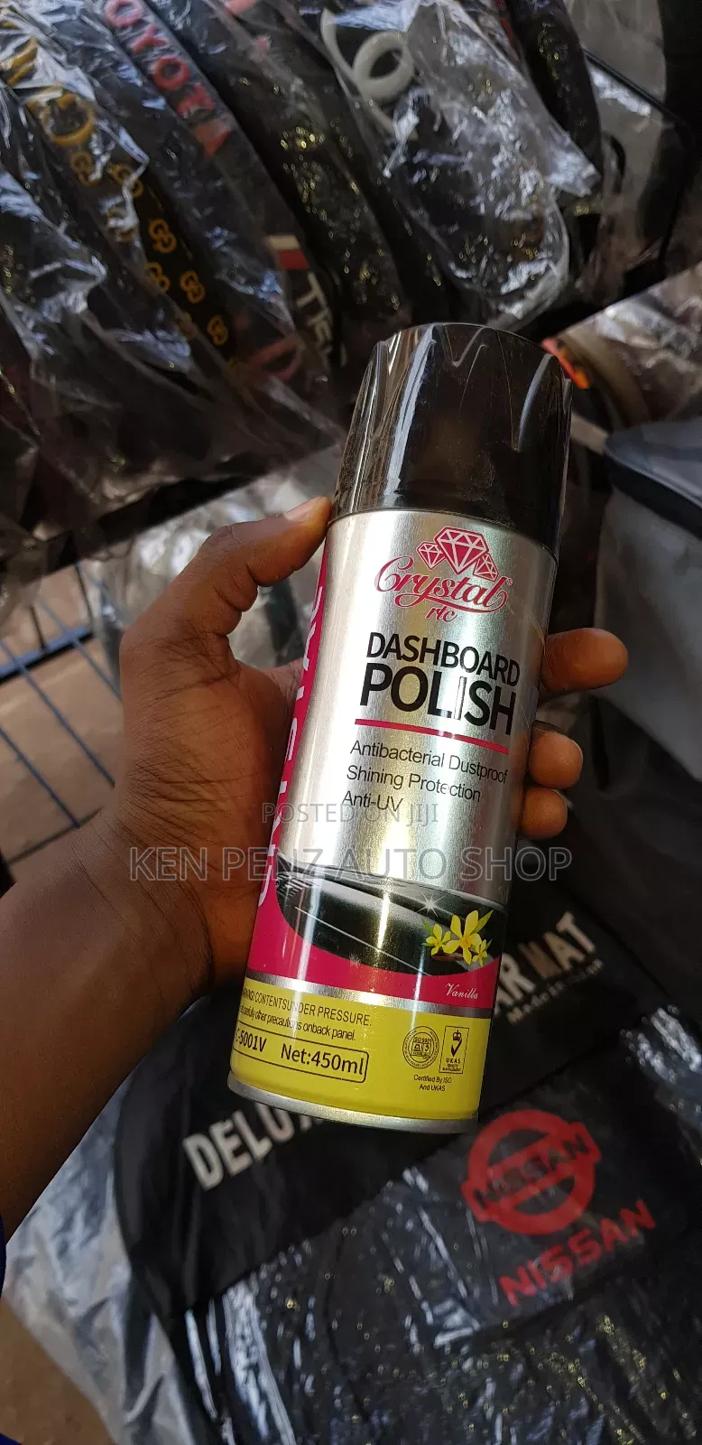 Dashboard Polish for All Cars ( Anti Bacterial)