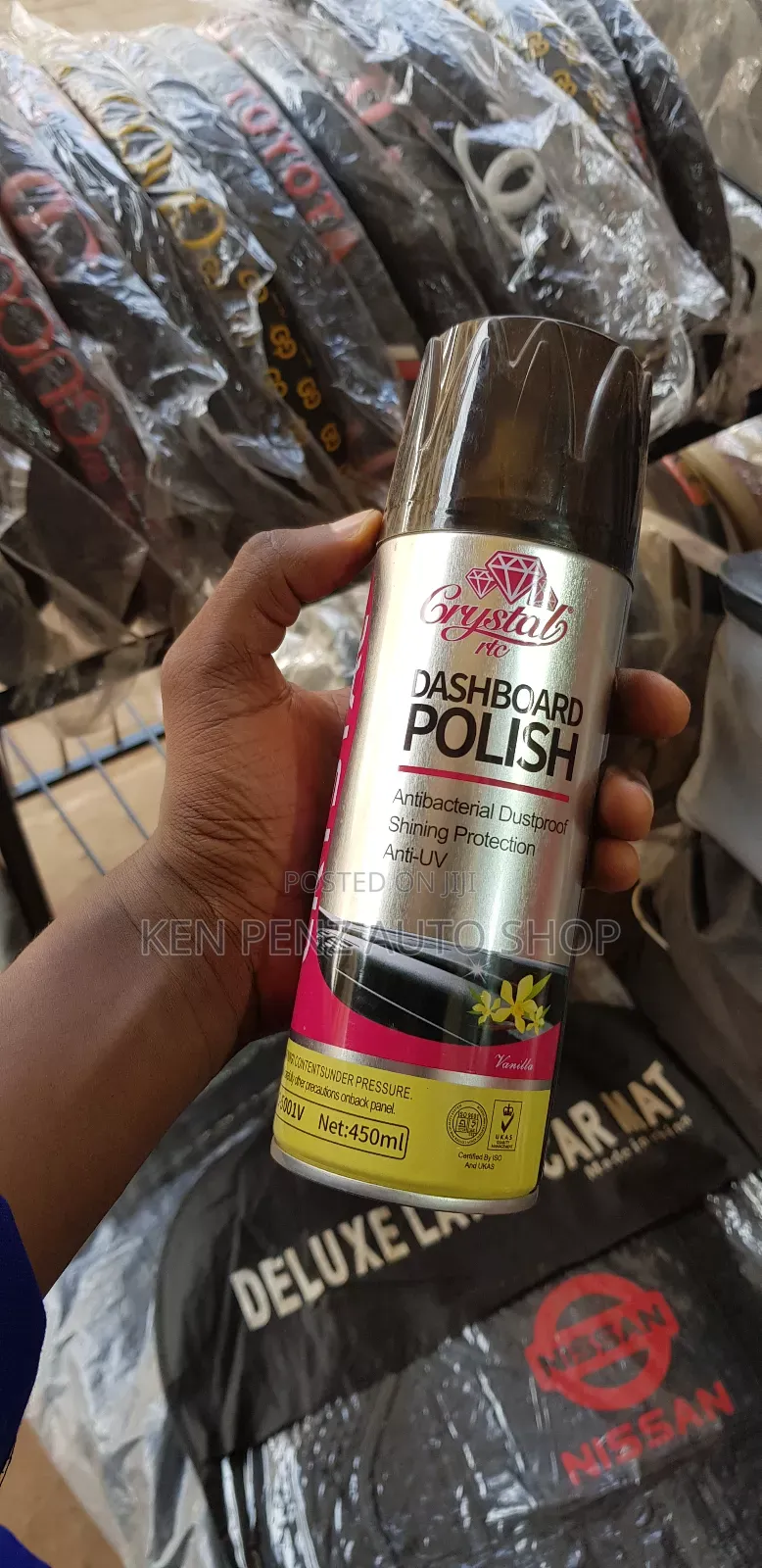 Dashboard Polish for All Cars ( Anti Bacterial)