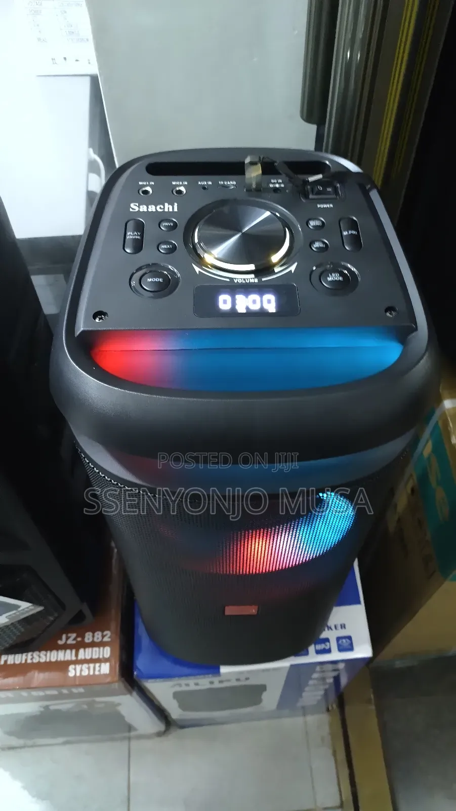 Saachi Portable Speaker System With Bluetooth, Usb, and Mic