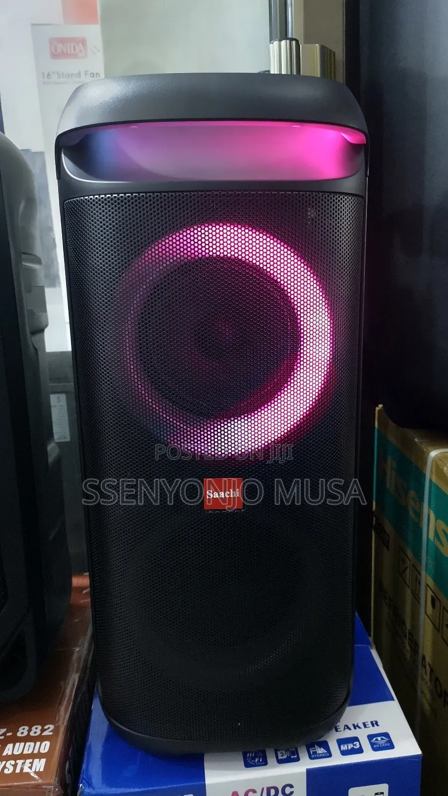 Saachi Portable Speaker System With Bluetooth, Usb, and Mic