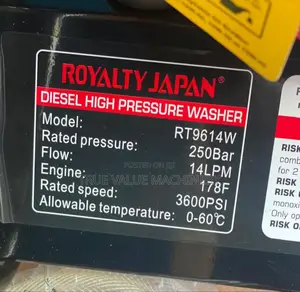 Diesel Pressure Washer 3600psi Japan