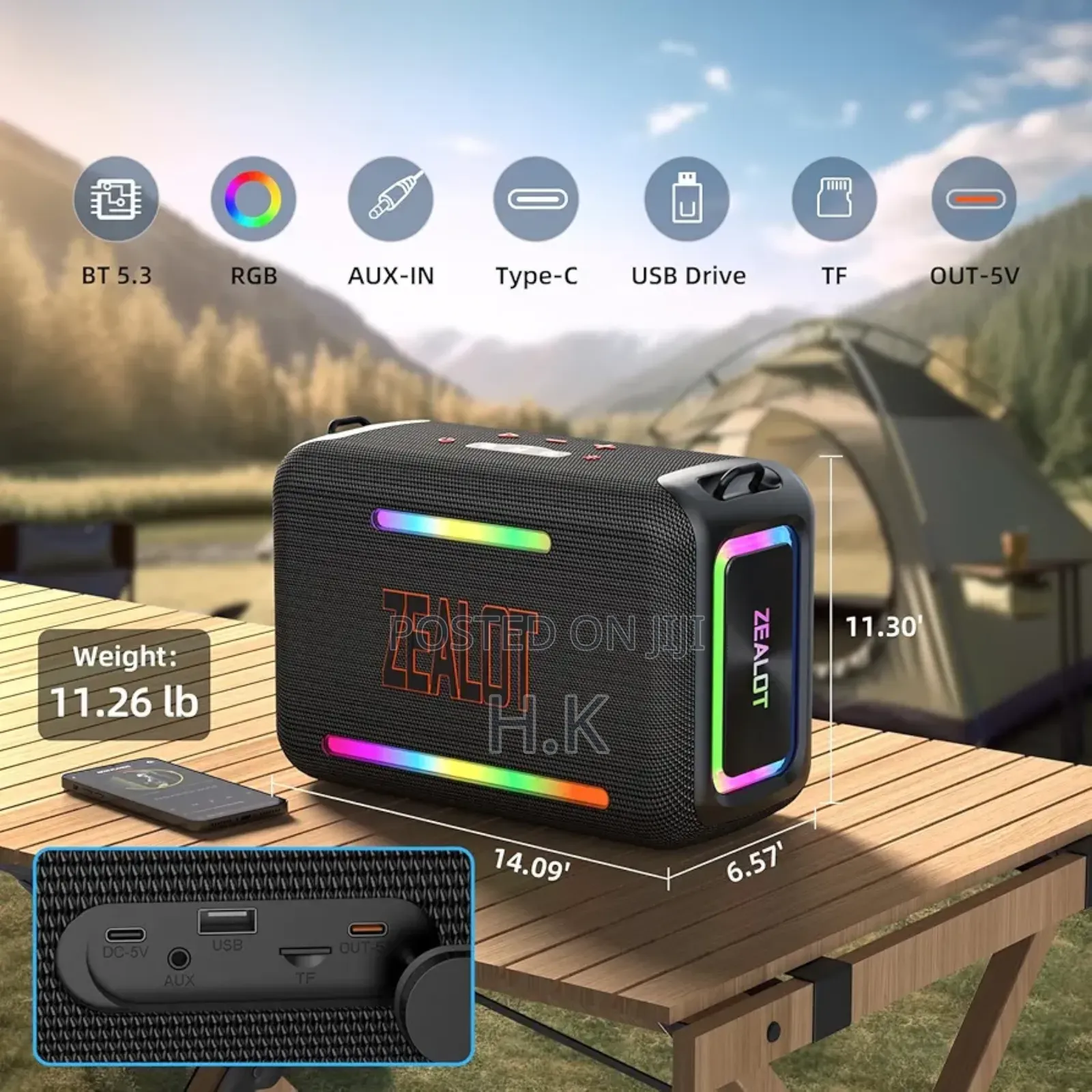 Zealot S95 Portable Bluetooth Speaker.