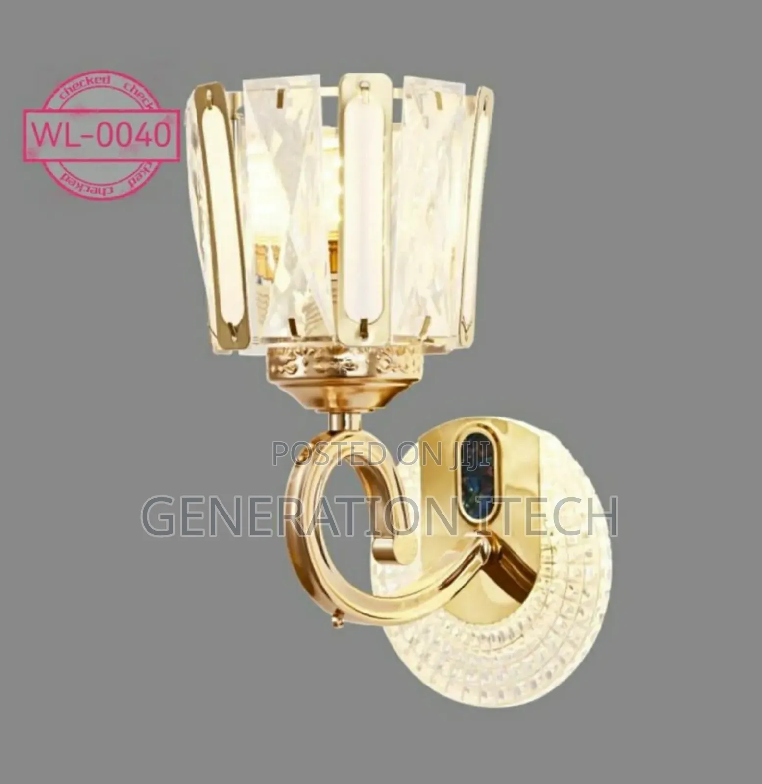 Neelux Crystal Wall Light for Sitting Room and Living Room