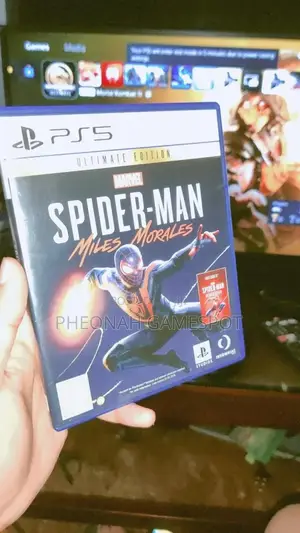 Spiderman Miles Morales Game Cd For Both Ps4, Ps5 And Xbox