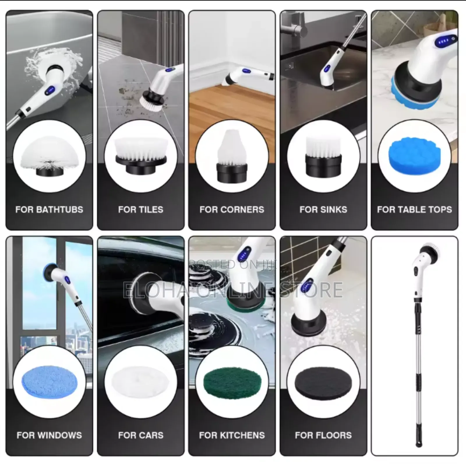 Tumex Cordless Electric Spin Scrubber,