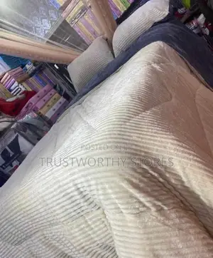 Coral or Velvet Bedcover With 2 Pillowcases and 1 Bedsheet
