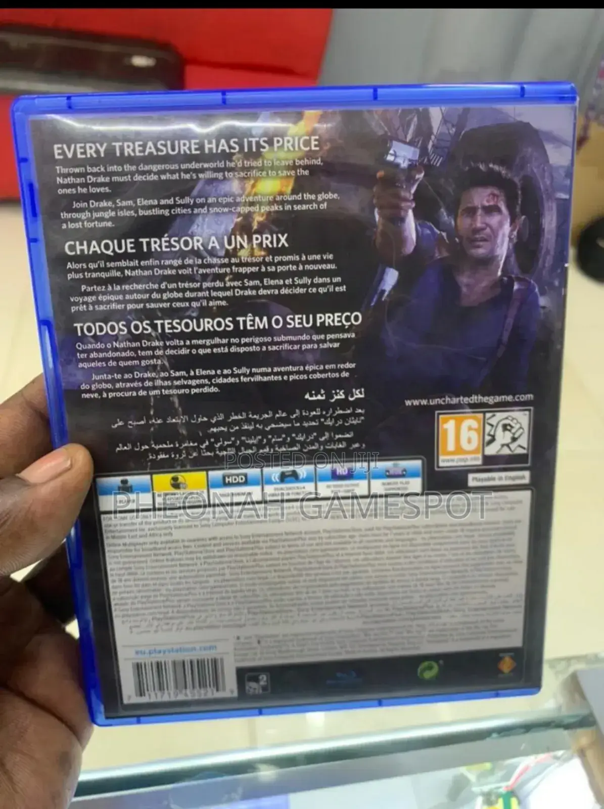 Uncharted 4 a Thief's End Game Cd for Ps4, Ps5 and Xbox