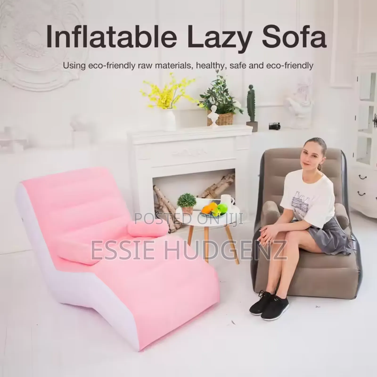 Leisure Lazy Sofa Portable S-Shaped Sofa,
