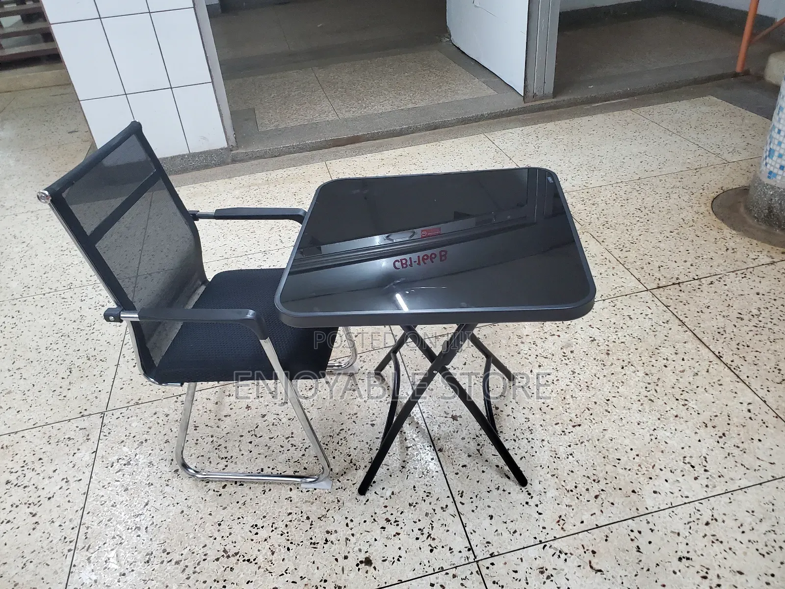 Reading Table and Fabric Chair for Office/Home Use