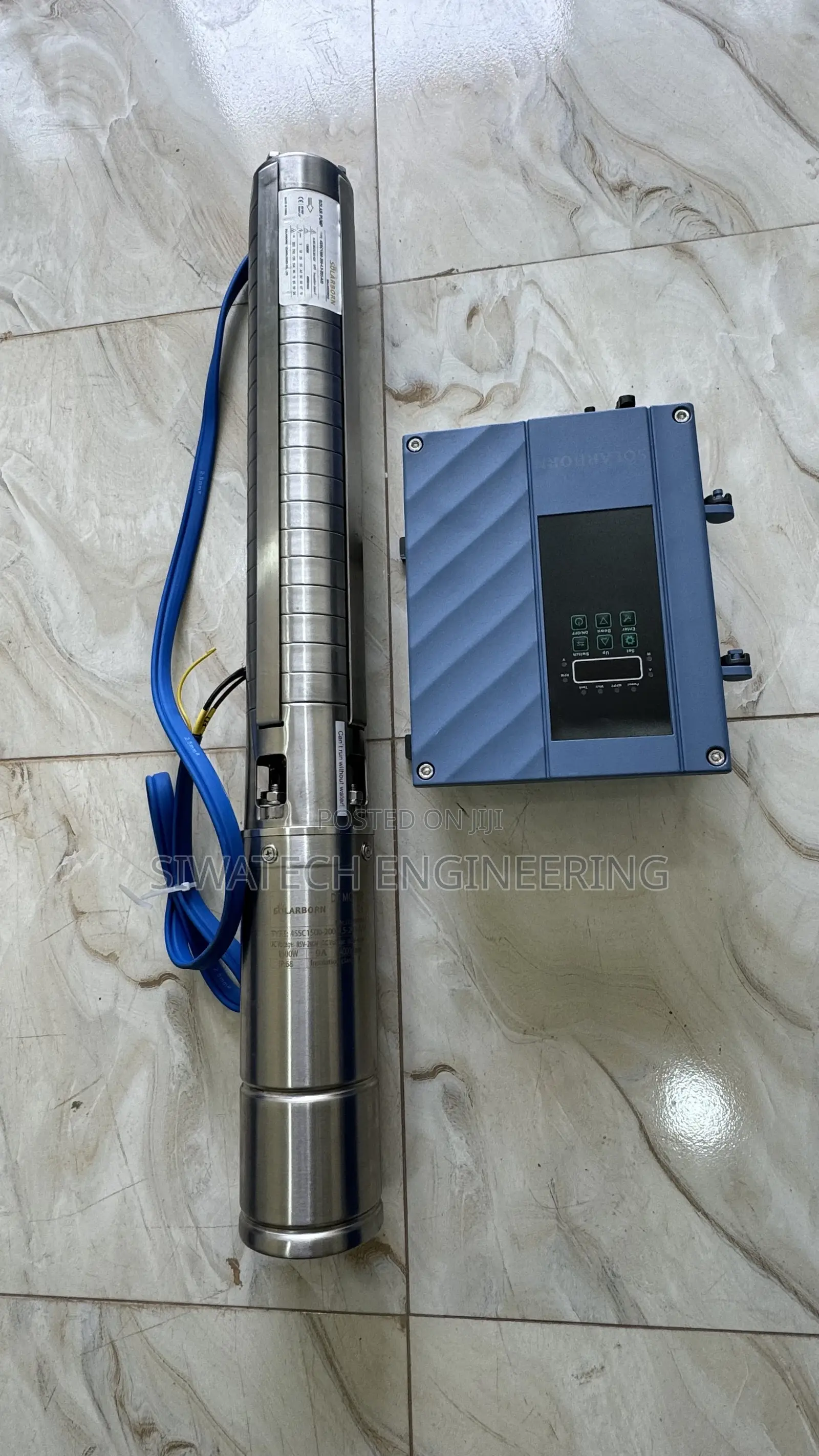 Hybrid Ac/Dc 203m Head Submersible Water Pump Stainless