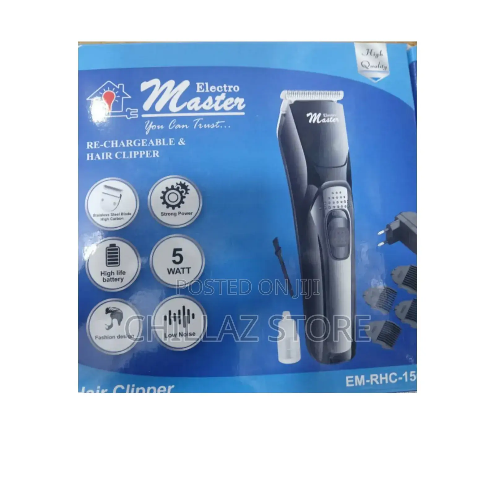 Electro Master Rechargeable Hair Clipper.