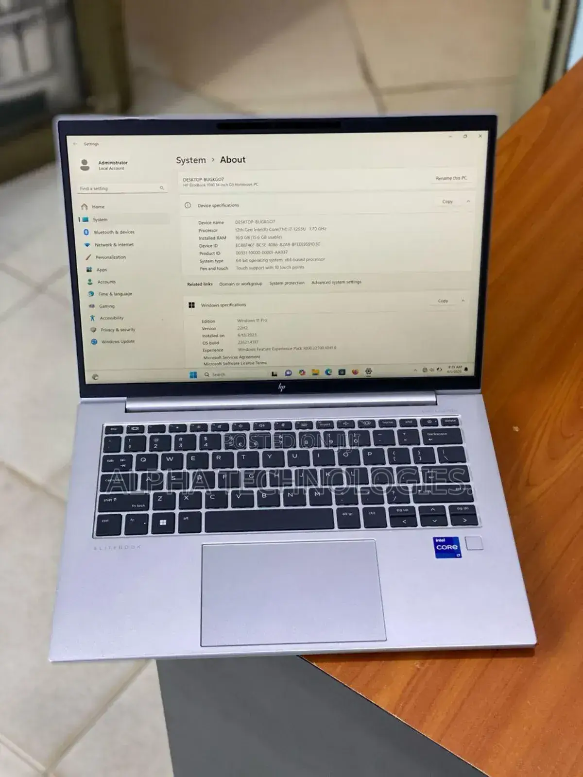 Laptop HP EliteBook 840 G8 16GB Intel Core I7 SSD 512GB