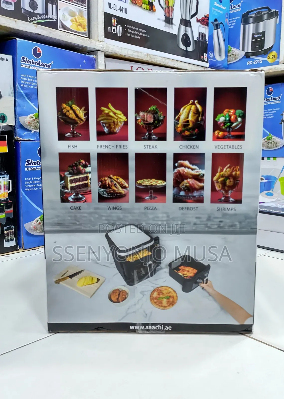 Saachi 11l Double Stack Air Fryer - Nl-Af-4796d, Healthy -